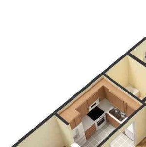 1 bed 1 bath 705 sq. ft.