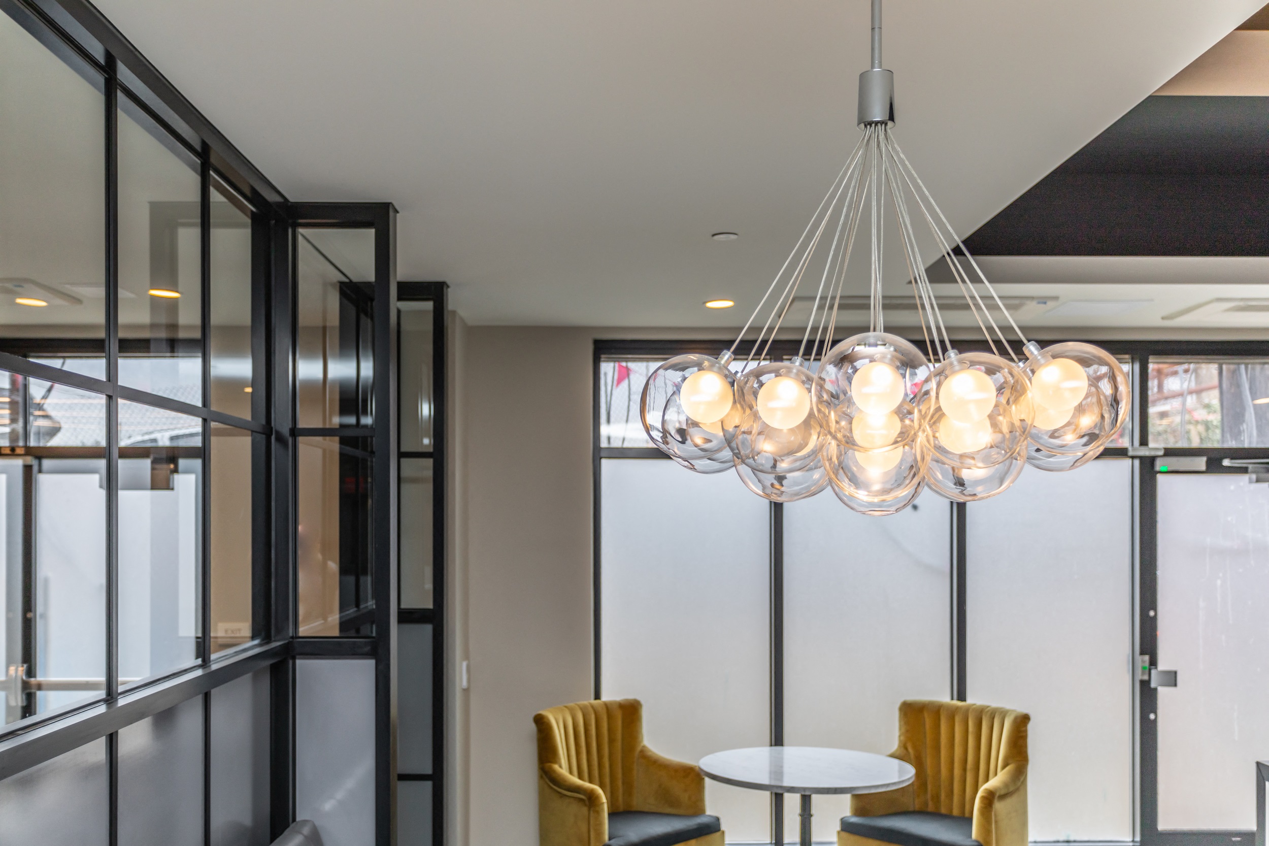 Common area with luxury details in Bala Cynwyd apartments