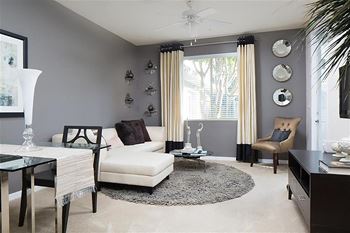 Open concept inviting living spaces at Carillon Apartment Homes, Woodland Hills, CA, 91367