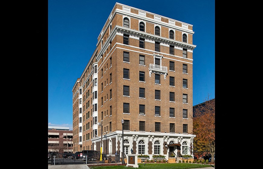 a photo of the outside of a building