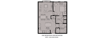 1 Bedroom, 1 Bath