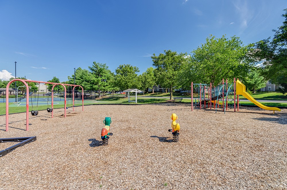 a playground at the preserve at greenidge park