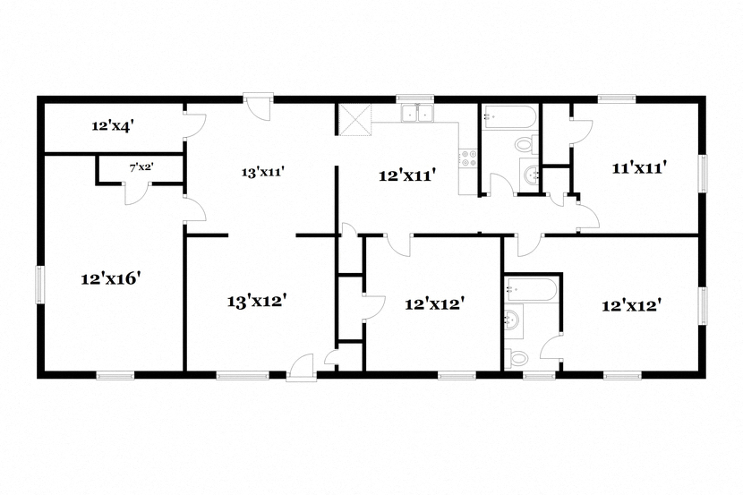 this floor plan is an approximation of our first floor plan