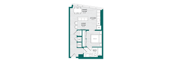 1 Bed 1 Bath Junior-B1.1