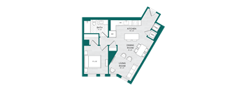 1 Bed 1 Bath-C1