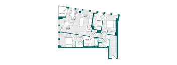 2 Bed 2 Bath-E1.3