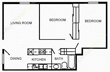 2 Bed 2 Bath