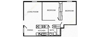 2 Bed 1 Bath