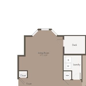1 Bedroom | 1.5 Bath | 826 SF 1 Bedroom | 1.5 Bath | 826 SF