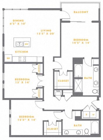 The Metropolitan Floor Plan 14
