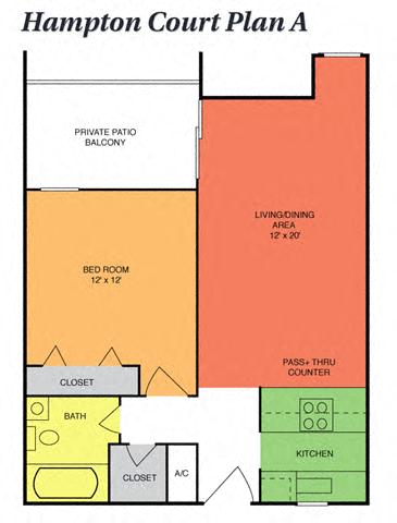 1 Bedroom, 1 Bath
