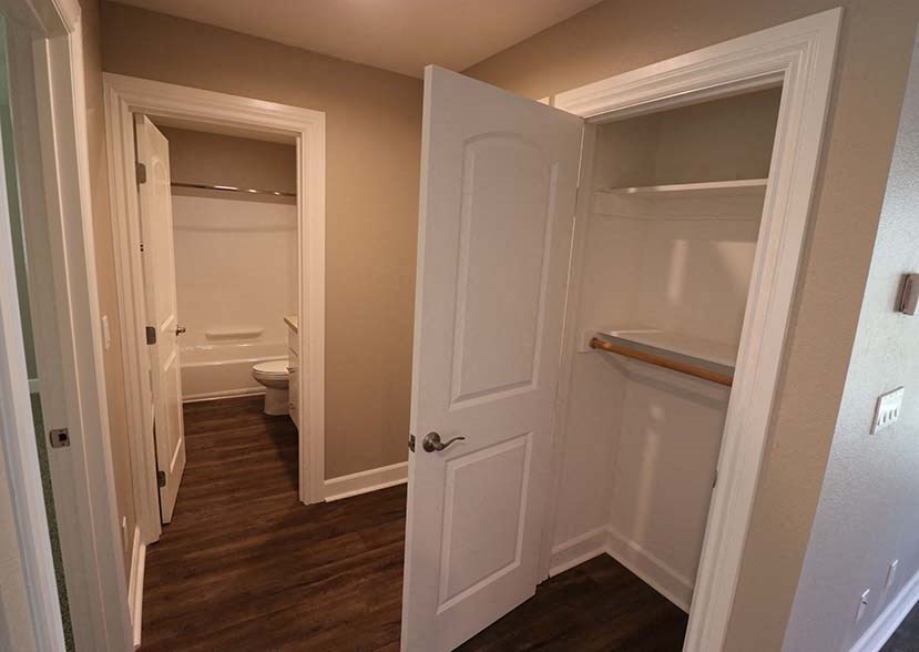 Hall closet l Brairwood Apartments in Livermore, CA 