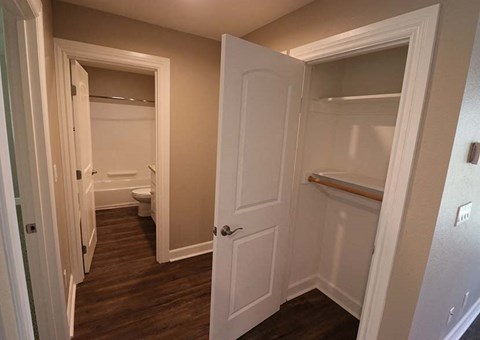 Hall closet l Brairwood Apartments in Livermore, CA 