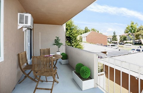 Private Balcony  l Coronado Apartments in Fremont Ca