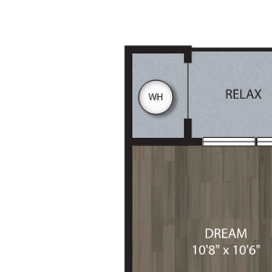 A2 1 Bedroom 1 Bath Floor Plan A2 1 Bedroom 1 Bath Floor Plan at Luxe at Mile High, Denver, 80204