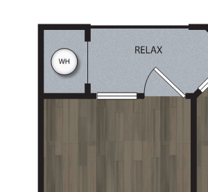A4 1 Bedroom 1 Bath Floor Plan A4 1 Bedroom 1 Bath Floor Plan at Luxe at Mile High, Colorado