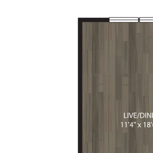 A6 1 Bedroom 1 Bath Floor Plan A6 1 Bedroom 1 Bath Floor Plan at Luxe at Mile High, Denver, CO, 80204
