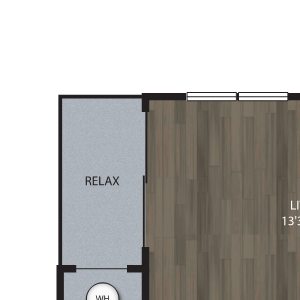 B2 2 Bedroom 2 Bath Floor Plan B2 2 Bedroom 2 Bath Floor Plan at Luxe at Mile High, Denver, Colorado