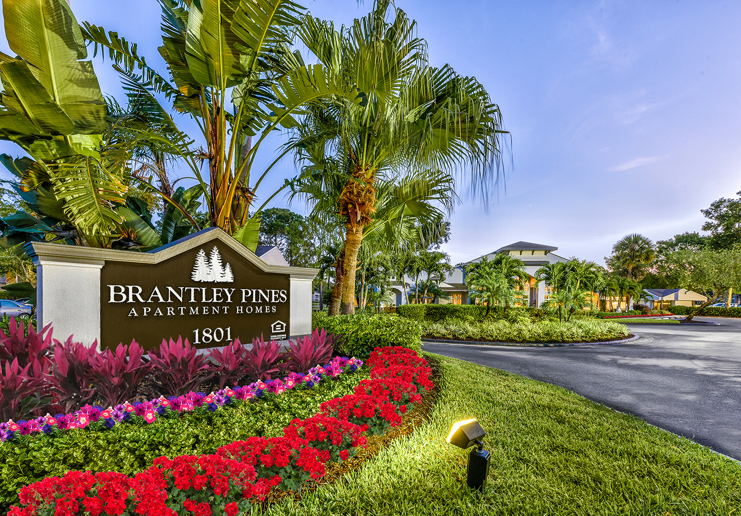 Entry Sign at Brantley Pines Apartments in Ft. Myers, FL
