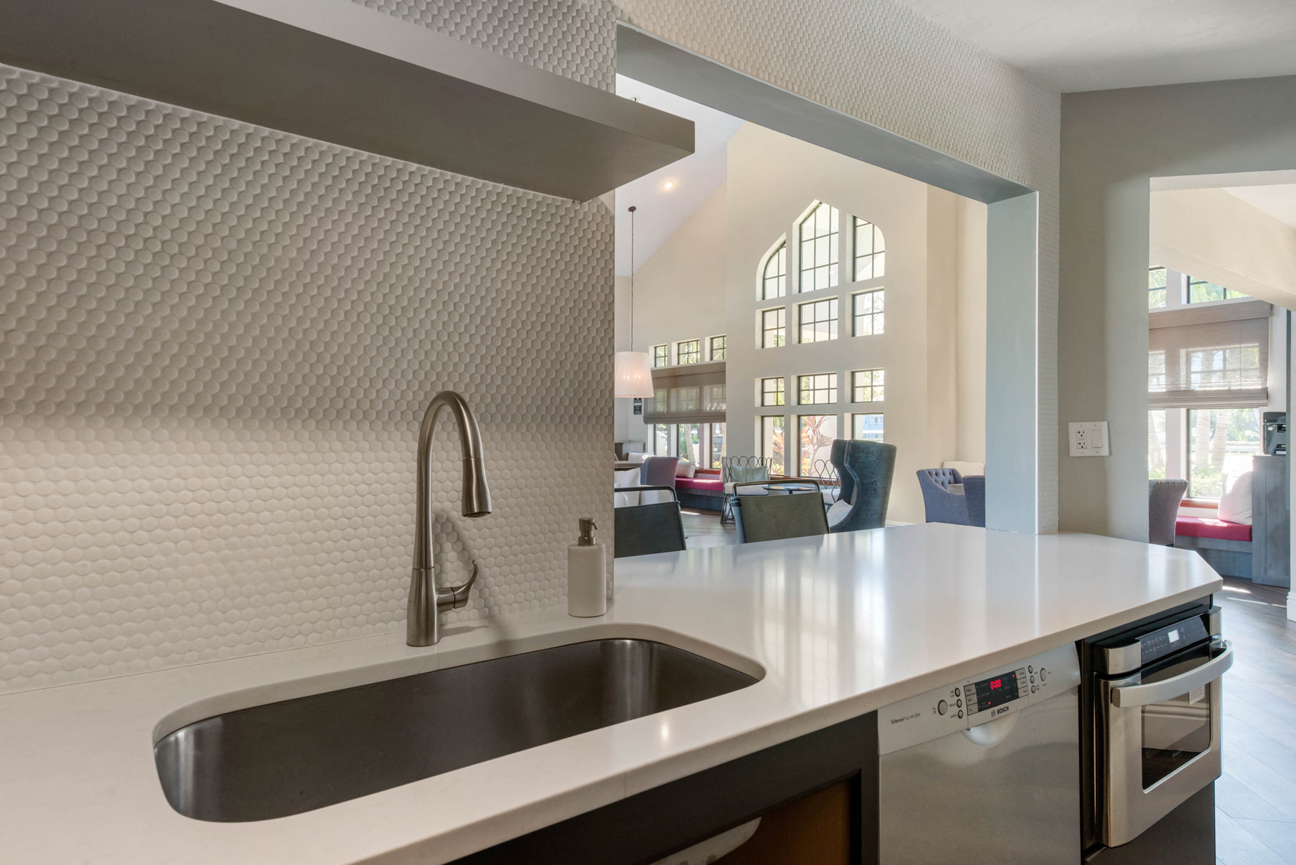 Clubhouse Kitchen at Brantley Pines Apartments in Ft. Myers, FL