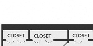 1 bedroom apartment floor plan in Fairfield, OH