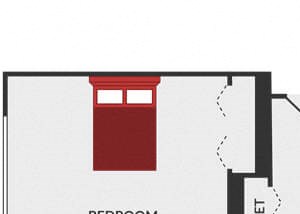 2 bedroom apartment floor plan in Fairfield, OH