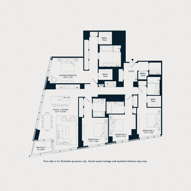 400 West 61st Street Studio-4 Beds Apartment for Rent - Photo Gallery 182