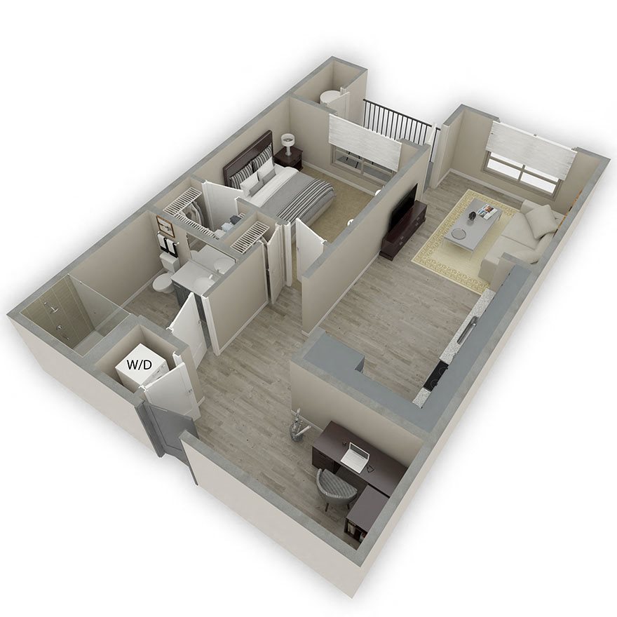 Arte apartment floorplan A1
