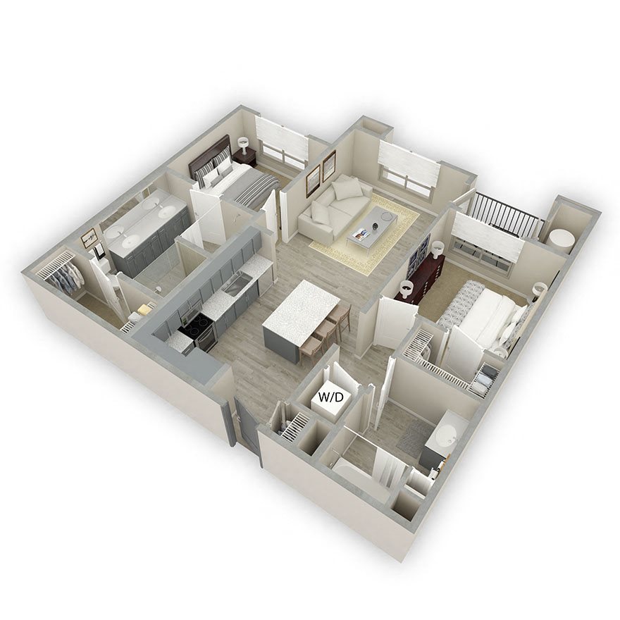Arte apartment floorplan B1