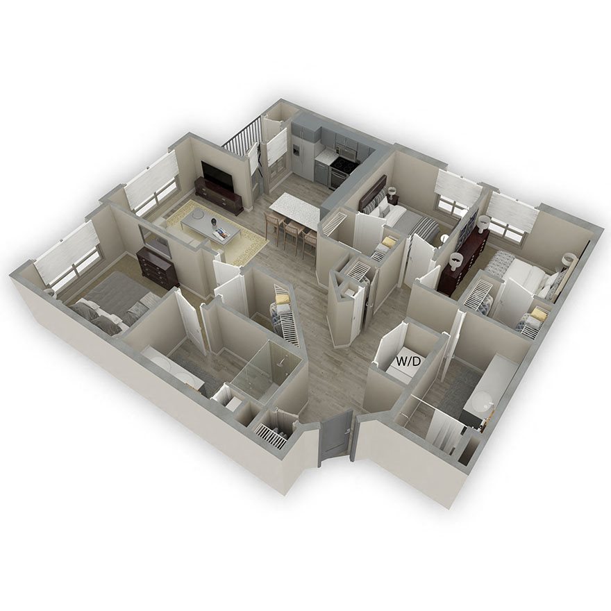 Arte apartment floorplan C1