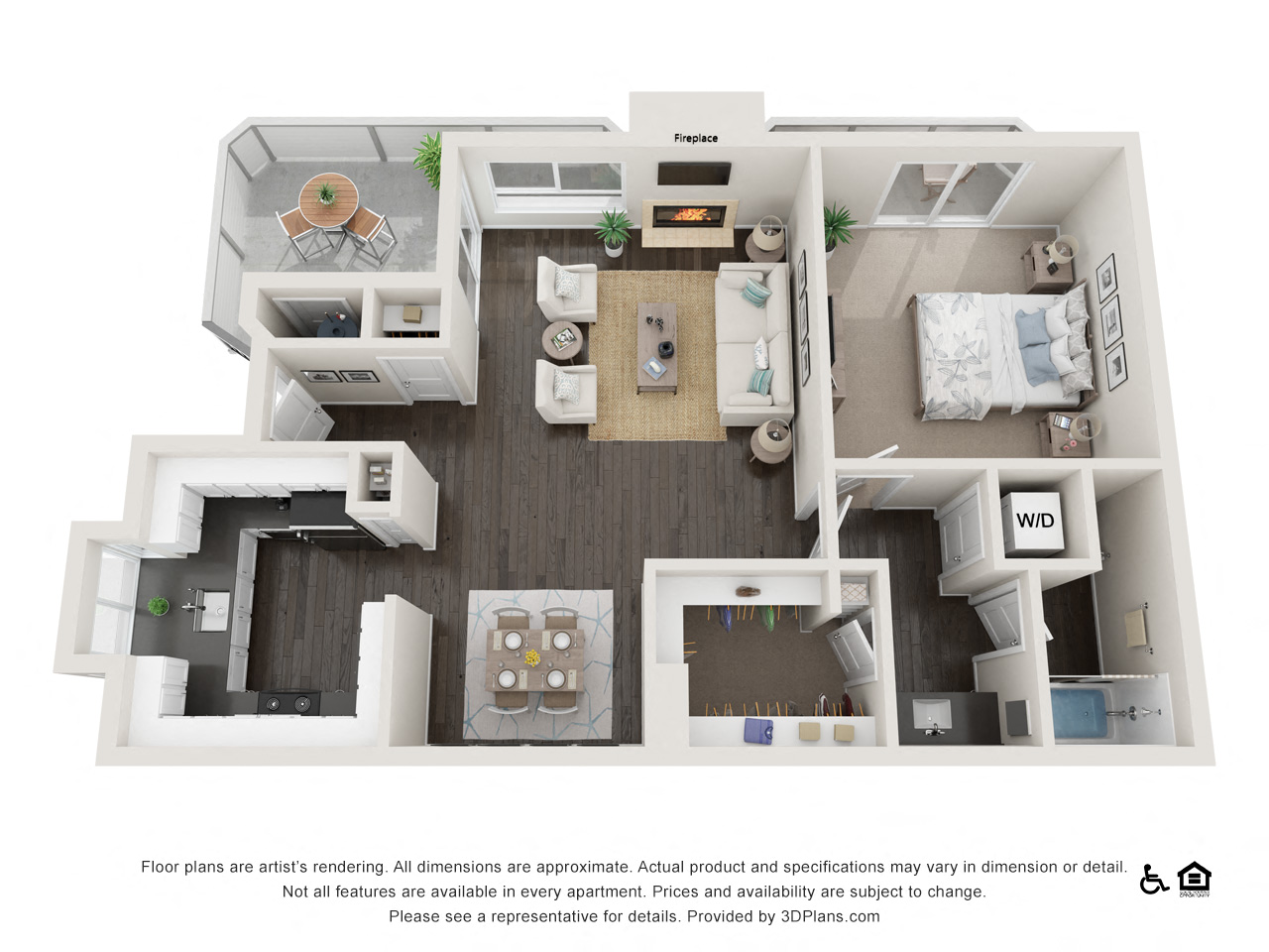 One Bedroom One Bath A1