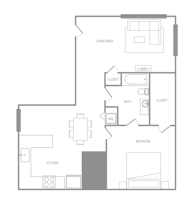 One Bedroom B