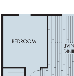 Plan 2A Two-bedroom at Symmetry Apartments in Northridge, CA