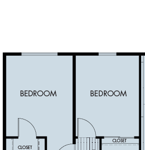 Plan 3A Three-bedroom at Symmetry Apartments in Northridge, CA
