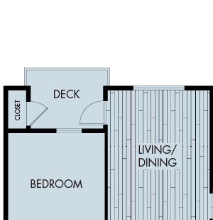 Plan 3C Three-bedroom at Symmetry Apartments in Northridge, CA