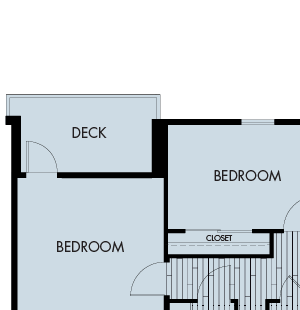 Plan 3D Three-bedroom at Symmetry Apartments in Northridge, CA