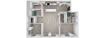 Residence #208 (2BR/2BA)