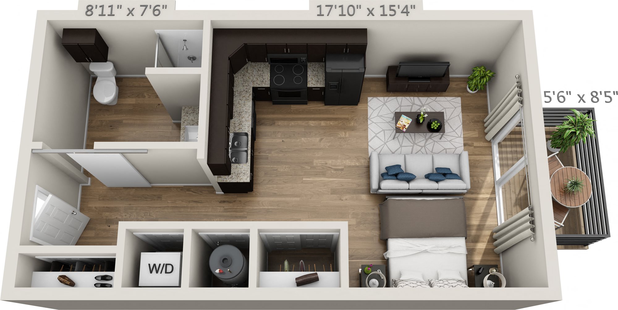 Studio Floor Plan 1