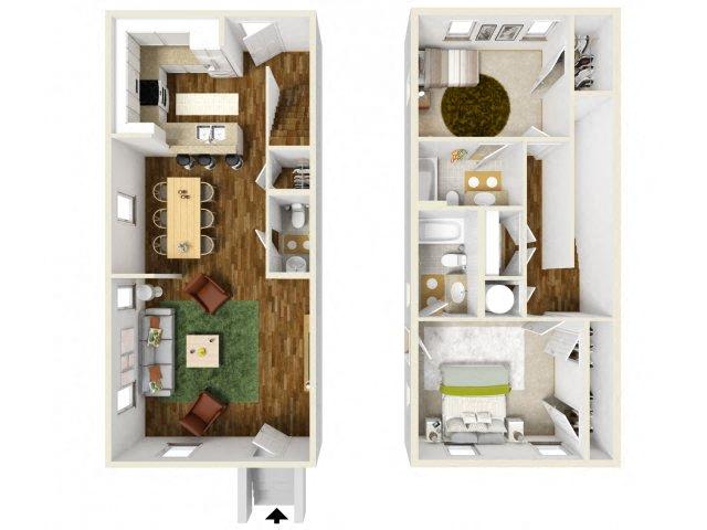 Floor Plans of Bienville Basin Apartments in New Orleans, LA