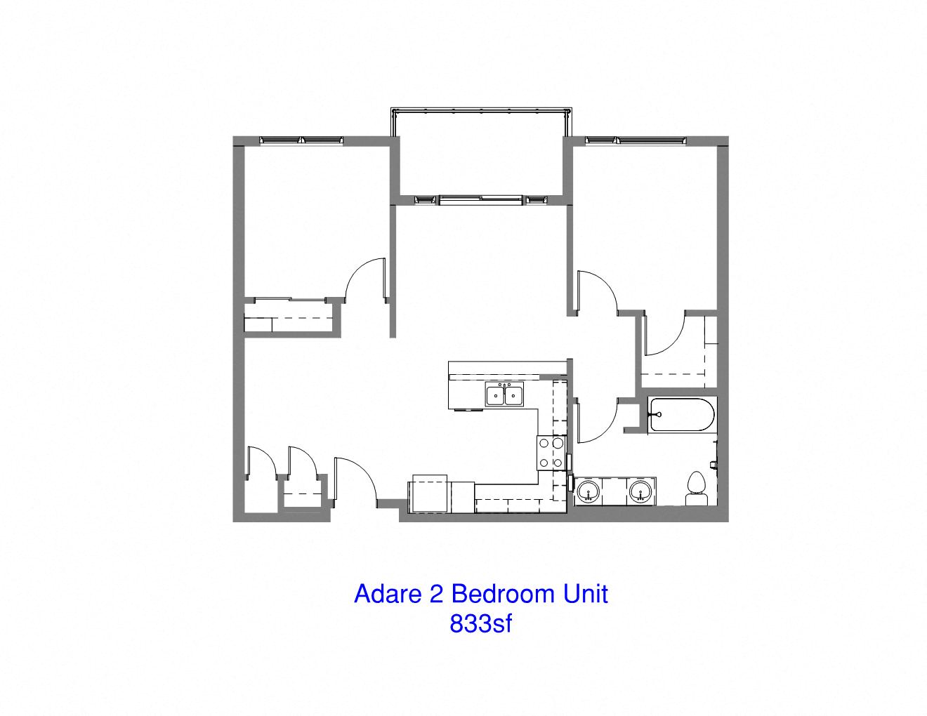 2 Bedroom Unit
