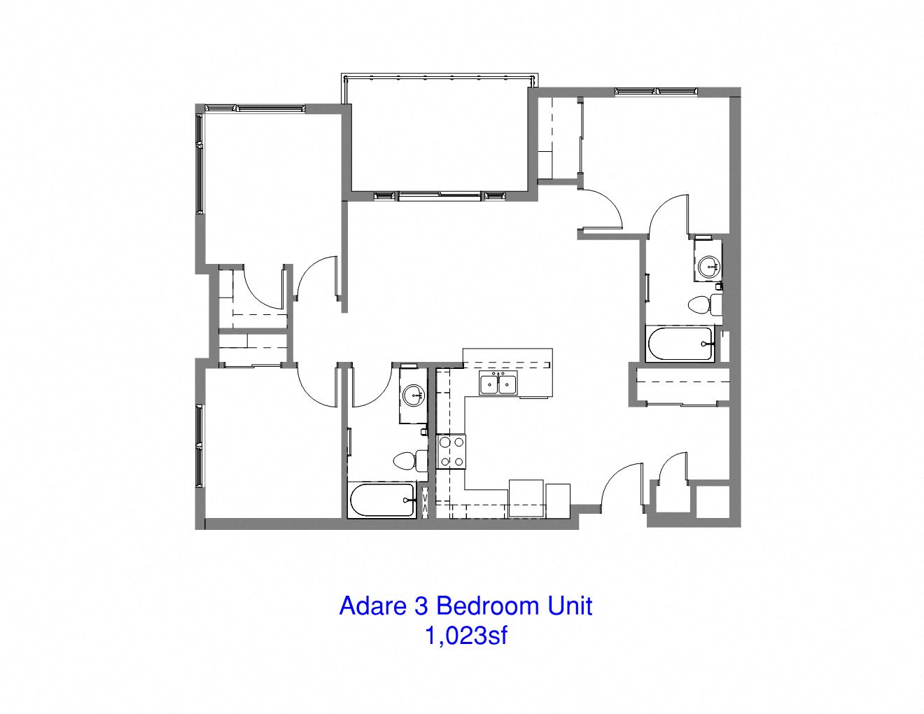 3 Bedroom Unit