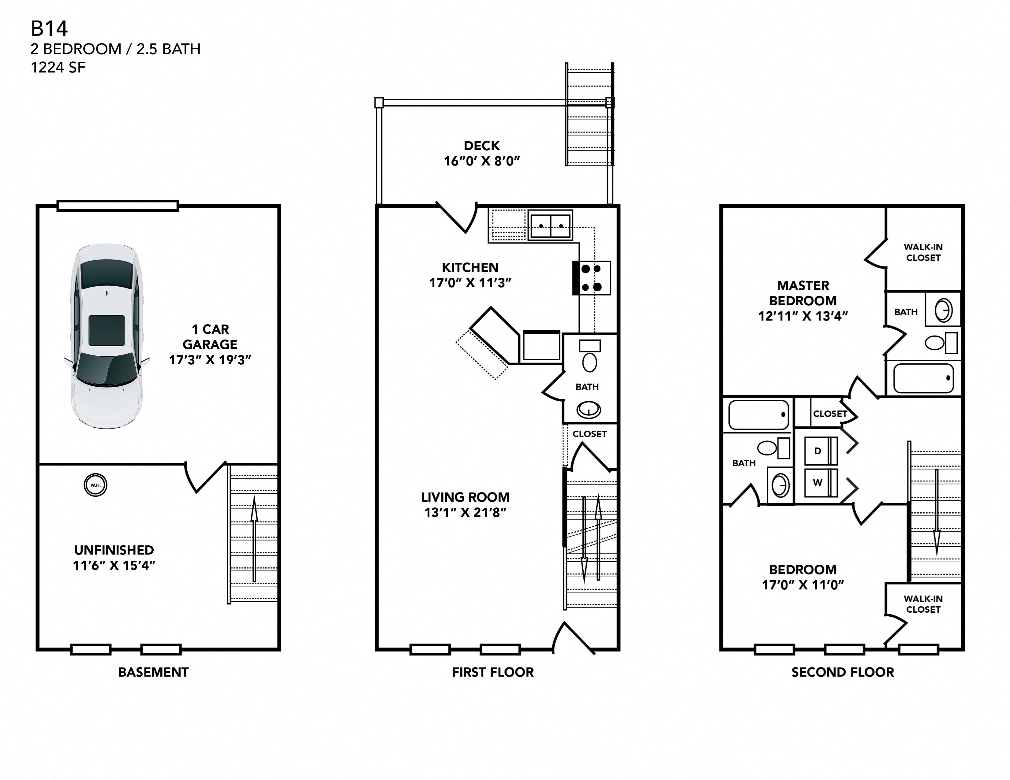 Floor Plans of Promenade at New Town in St. Charles, MO