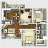El_Loco Floor Plan El_Loco 2 Bedroom Floor Plan at The Quinn at Westchase, Texas
