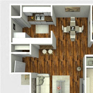 Spur Floor Plan Spur Floor Plan at The Quinn at Westchase, Houston, 77077