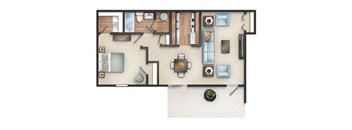 1 Bedroom, 1 Bathroom