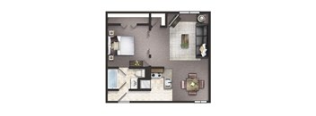 1 Bedroom, 1 Bathroom