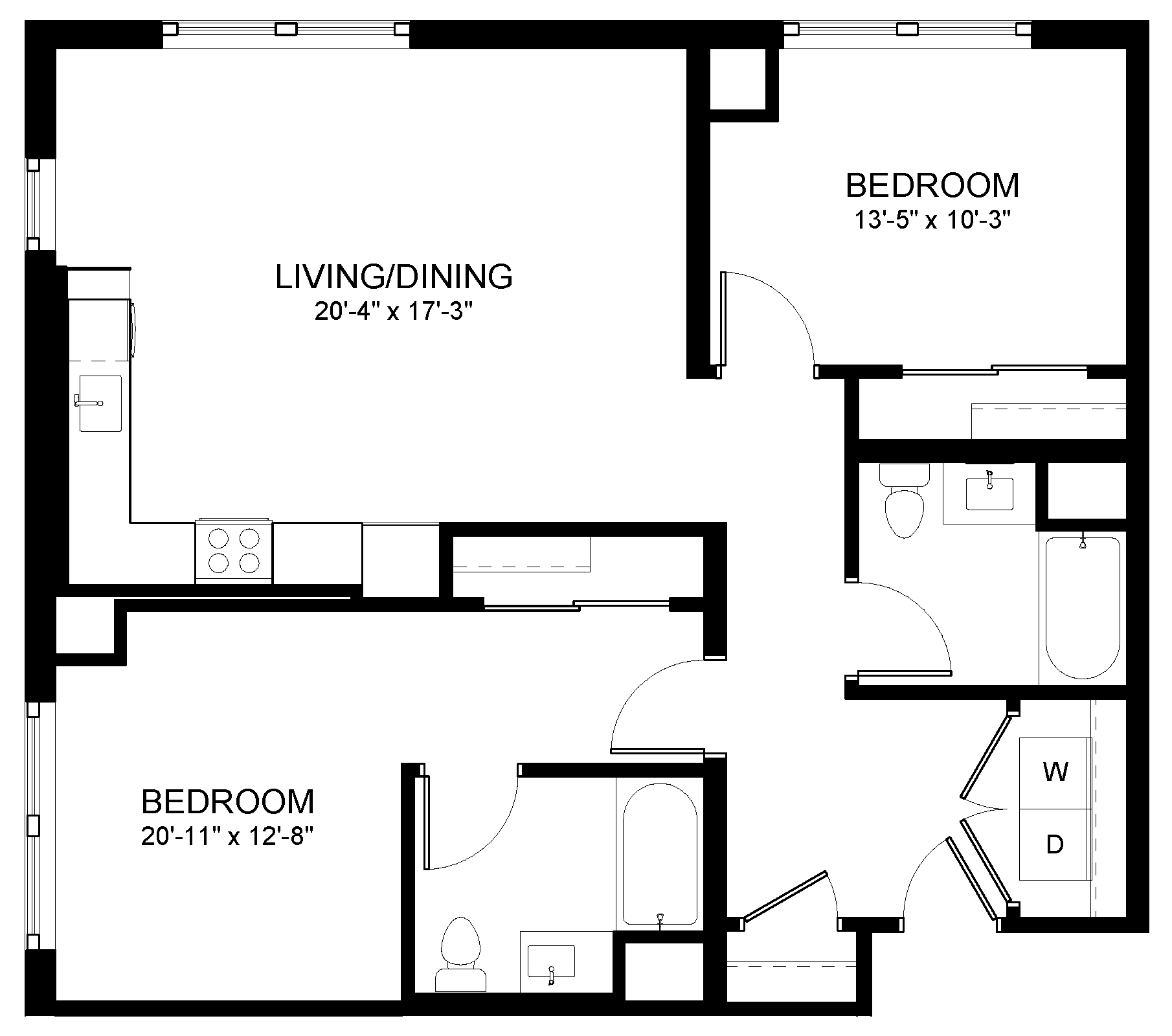 Two Bedroom B1