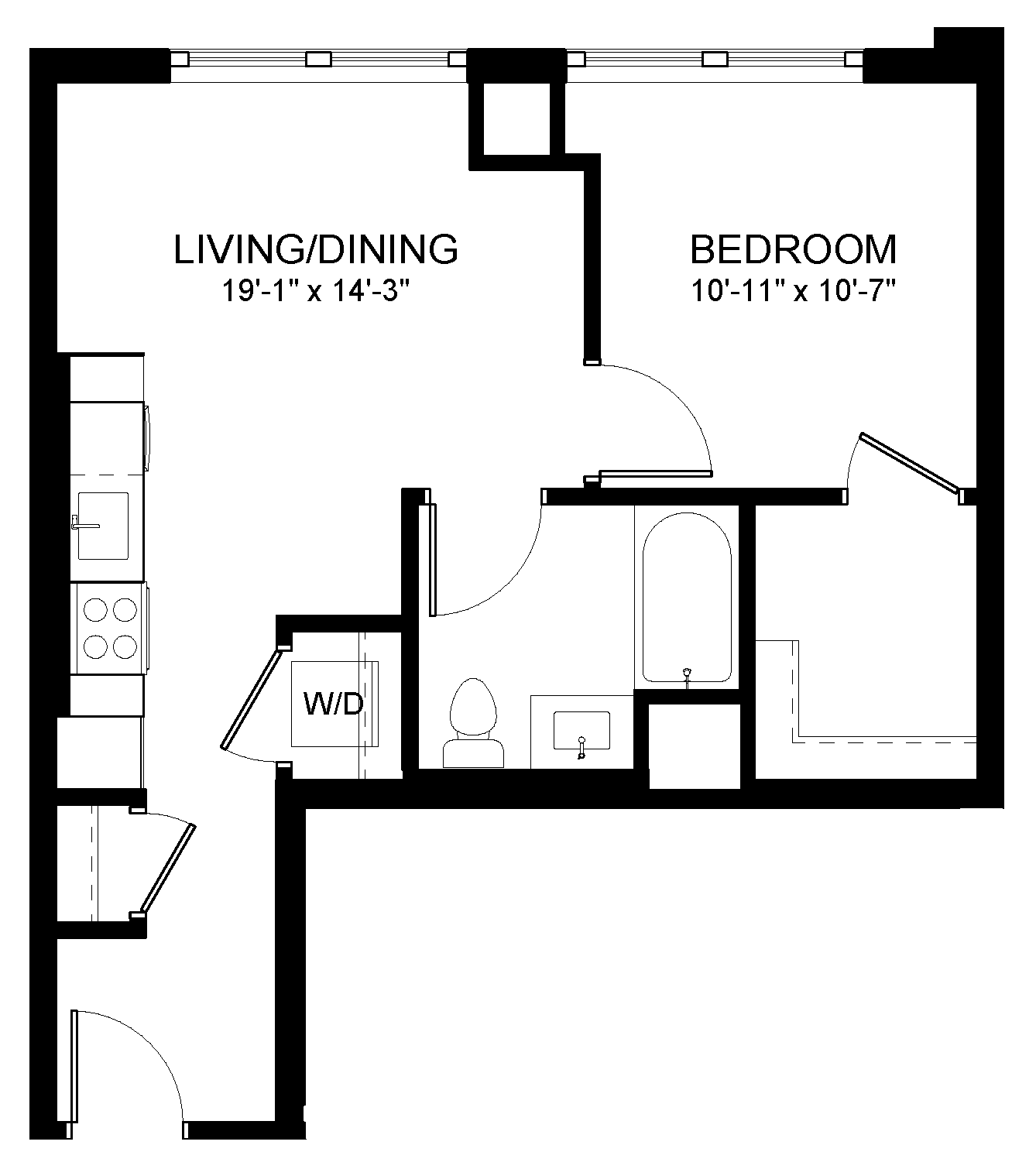 One Bedroom A1