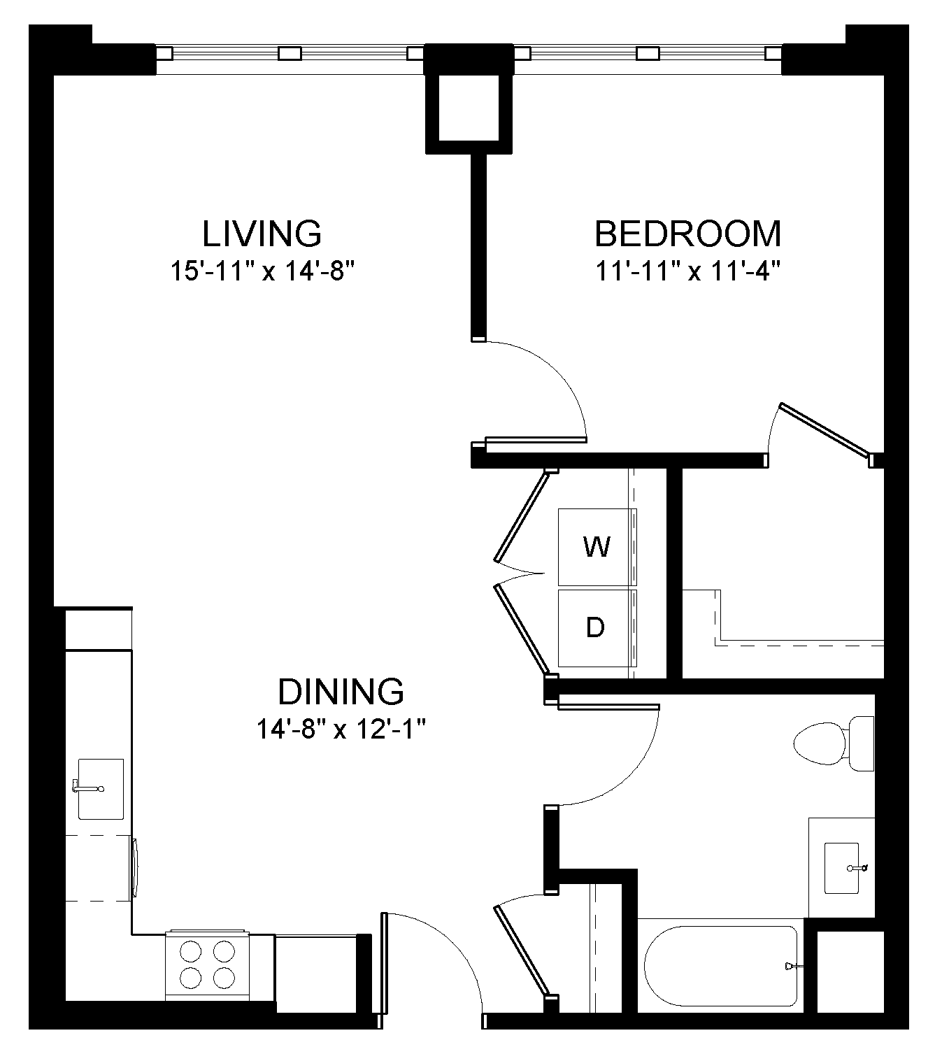 One Bedroom A3