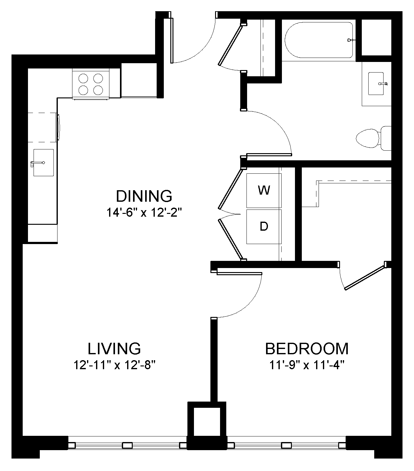 One Bedroom A2